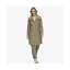 ɥ塼ޡ ǥ 㥱åȡ֥륾  Women's Chesme Melange Wool With Faux Leather Coat Mushroom