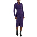 C`FC`FC fB[X s[X gbvX Women's Bret Jersey Faux-Wrap Midi Dress Amethyst