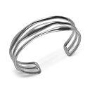 ラッキーブランド レディース ブレスレット・バングル・アンクレット アクセサリー Silver-Tone Triple-Row Cuff Bracelet Silver