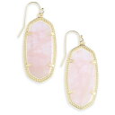 PhXRbg fB[X sAXCO ANZT[ 14K Gold Plated Elle Drop Earrings Rose Quartz