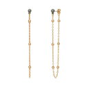 XeB[u }f fB[X sAXCO ANZT[ Chain Front Back Earrings Gold-Tone