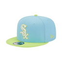 ニューエラ メンズ 帽子 アクセサリー Men's Light Blue, Neon Green Chicago White Sox Spring Basic Two-Tone 9FIFTY Snapback Hat Light Blue, Neon Green