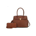 MKFRNV fB[X z ANZT[ Bruna Satchel Bag with a Matching Wallet by Mia K Brown