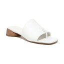 フランコサルト レディース サンダル シューズ Loran Stacked Heel Slide Dress Sandals White Leather