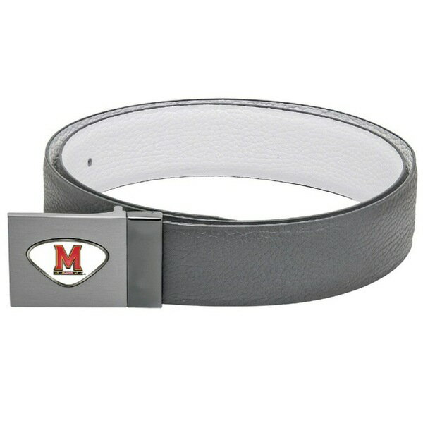ジャーディン メンズ ベルト アクセサリー Maryland Terrapins Reversible Leather Belt Gray