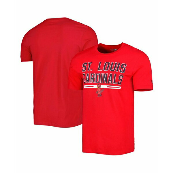 ニューエラ メンズ シャツ トップス Men's Red St. Louis Cardinals Batting Practice T-shirt Red