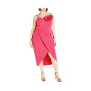 シティーシック レディース ワンピース トップス Women's Fleur Floral Accent Tulip Dress Vibrant pink