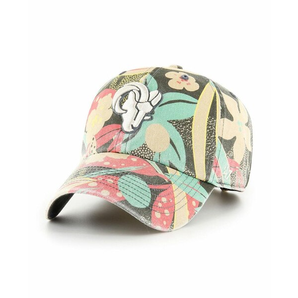 47ブランド レディース 帽子 アクセサリー Women's '47 Charcoal Los Angeles Rams Plumeria Clean Up Adjustable Hat Charcoal