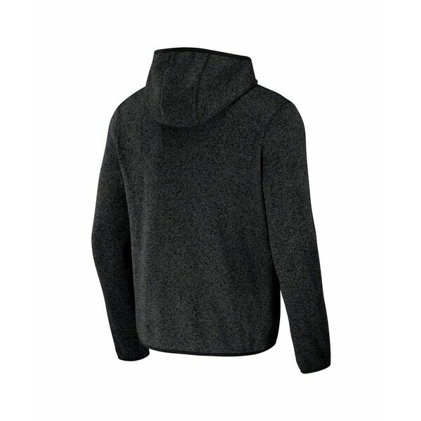 ファナティクス メンズ パーカー・スウェットシャツ アウター NFL x Darius Rucker Collection by Men's Black Carolina Panthers Fleece Pullover Hoodie Heather Charcoal