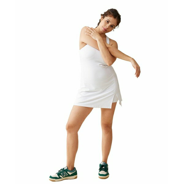 イングリッド アンド イザベル レディース ワンピース トップス Maternity Active Workout Dress White