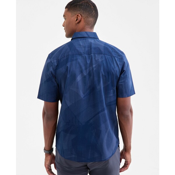 アルファニ メンズ シャツ トップス Men's Interstellar Patterned Shirt, Macy's Exclusive Midnight Fog