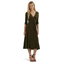 ラルフローレン レディース ワンピース トップス Surplice Jersey Dress Botanic Green