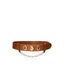 ラルフローレン レディース ベルト アクセサリー Natural Smooth Leather Flip Lock 40 Belt Wide Lauren Ta...