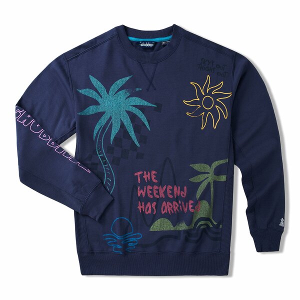 ӡ  ѡåȥ  The Sketchy (Soft Terry Crewneck) Navy