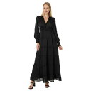 セセ レディース ワンピース トップス Plisse Ruffle Maxi Dress Rich Black