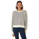 スウェッティベティ レディース パーカー・スウェットシャツ アウター After Class Crop Sweatshirt Lily White Stripe