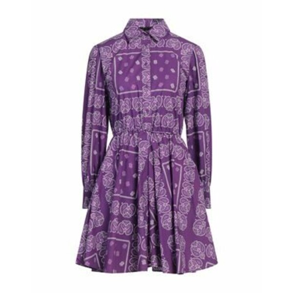 【送料無料】 マージュ レディース ワンピース トップス Mini dresses Purple