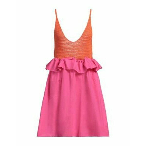 【送料無料】 マリウッチャ レディース ワンピース トップス Mini dresses Pink