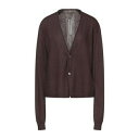 【送料無料】 リックオウエンス レディース カーディガン アウター Cardigans Brown