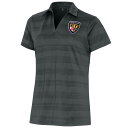 アンティグア レディース ポロシャツ トップス Baltimore Ravens Antigua Women's Throwback Logo Compass Polo Charcoal