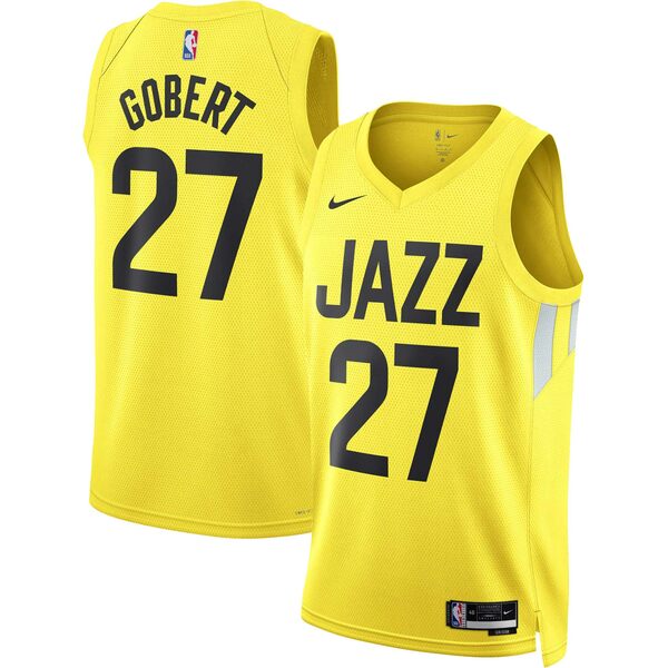 ナイキ メンズ ユニフォーム トップス Rudy Gobert Utah Jazz Nike Unisex Swingman Jersey Icon Edition Gold