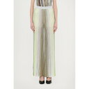 ミッソーニ レディース カジュアルパンツ ボトムス TROUSERS - Trousers - green/white/blue