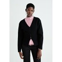 ジーナ トリコット レディース ニット&セーター アウター SHAPED CARDIGAN - Cardigan - black