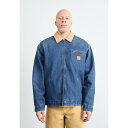 カーハート メンズ サンダル シューズ DETROIT JACKET SMITH - Denim jacket - blue/dusty brown