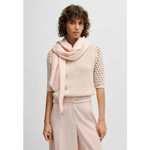 ボス レディース マフラー・ストール・スカーフ アクセサリー LEDONIA_120*120 - Scarf - light pink five ボス レディース マフラー・ストール・スカーフ アクセサリー LEDONIA_120*120 - Scarf - light pink five