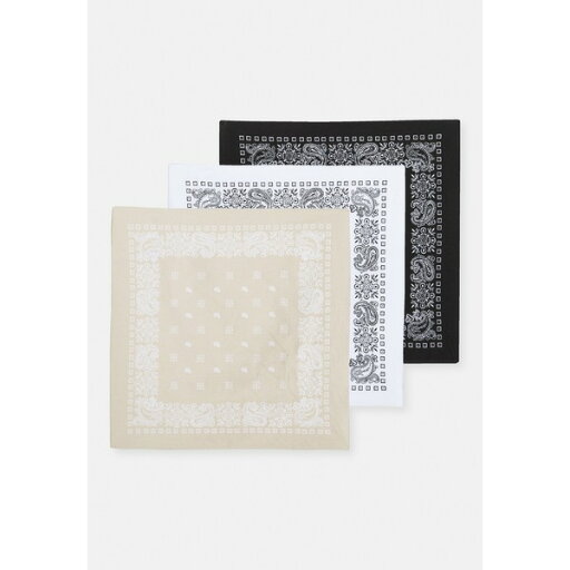 ピア ワン レディース マフラー・ストール・スカーフ アクセサリー UNISEX 3 PACK - Foulard - black ピア ワン レディース マフラー・ストール・スカーフ アクセサリー UNISEX 3 PACK - Foulard - black