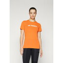 アディダス テレックス レディース Tシャツ トップス MULTI LOGO TECH - Sports T-shirt - semi impact orange(4)