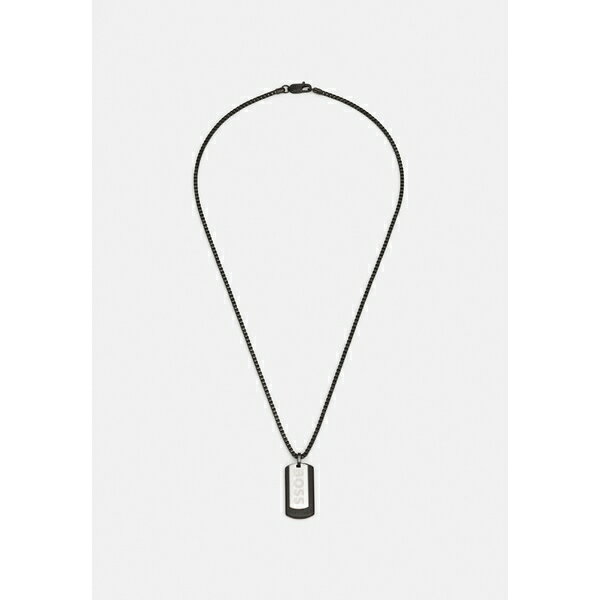 ボス メンズ サンダル シューズ DEVON - Necklace - silver-coloured/black
