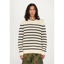 ラルフローレン メンズ ニット&セーター アウター LONG SLEEVE PULLOVER - Jumper - cream combo