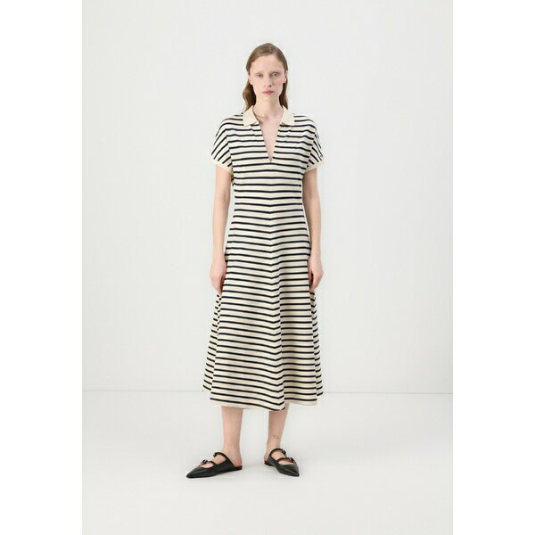 トミー ヒルフィガー レディース ワンピース トップス OPEN MIDI DRESS - Day dress - calico/dark night navy