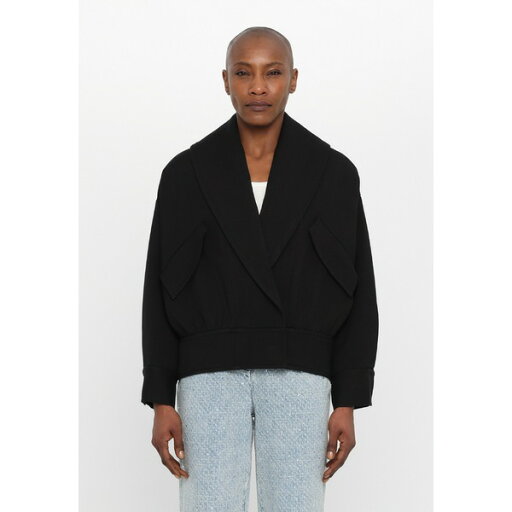 イロ レディース コート アウター HIMARI - Short coat - black イロ レディース コート アウター HIMARI - Short coat - black