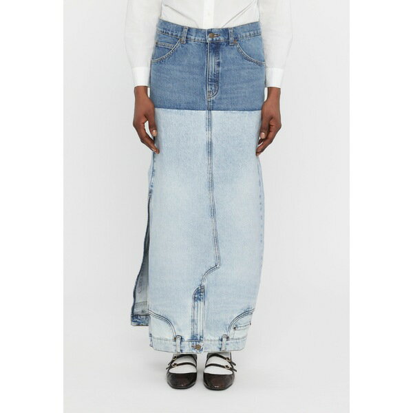 アウェイク モード レディース スカート ボトムス MIRROR EFFECT SKIRT - Denim skirt - blue