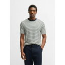 ボス メンズ サンダル シューズ Print T-shirt - dark blue five