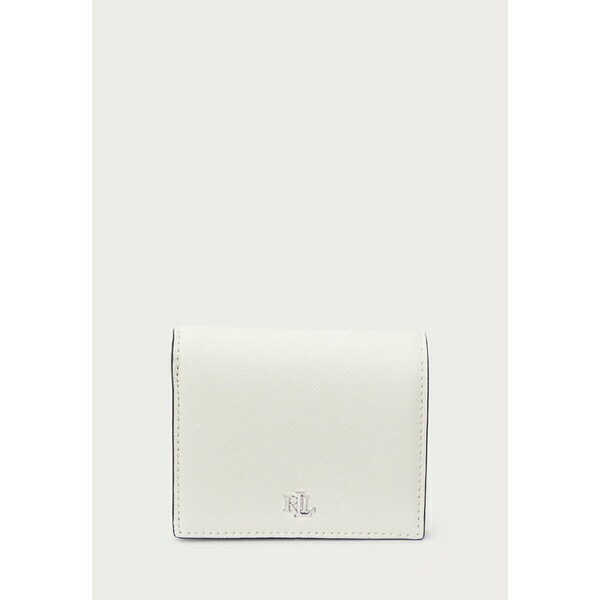 ラルフローレン レディース 財布 アクセサリー CROSSHATCH LEATHER COMPACT WALLET - Wallet - soft white