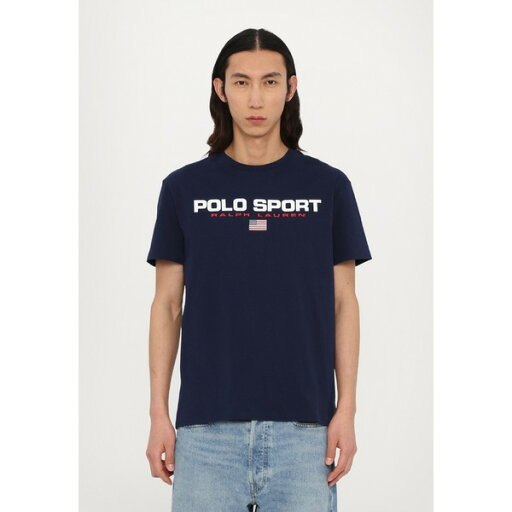 ラルフローレン レディース Tシャツ トップス CLASSIC FIT POLO SPORT JERSEY T-SHIRT UNISEX - Print T-shirt - cruise navy/white ラルフローレン レディース Tシャツ トップス CLASSIC FIT POLO SPORT JERSEY T-SHIRT UNISEX - Print T-shirt - cruise navy/white