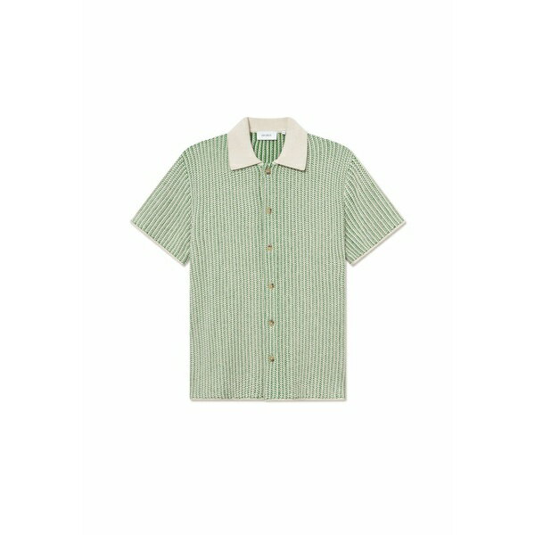 レ ドゥ メンズ シャツ トップス EASTON - Shirt - ivory/vintage green