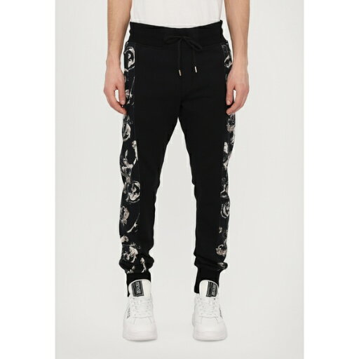 ベルサーチ メンズ カジュアルパンツ ボトムス BAROCCO OUTLINE - Tracksuit bottoms - black ベルサーチ メンズ カジュアルパンツ ボトムス BAROCCO OUTLINE - Tracksuit bottoms - black