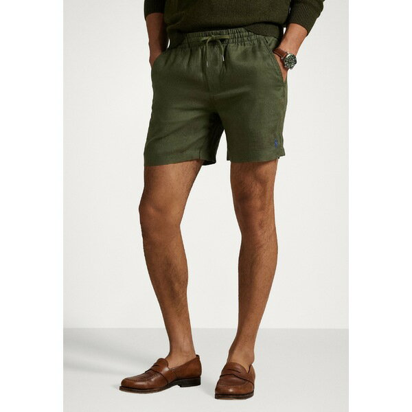 ラルフローレン メンズ サンダル シューズ POLO PREPSTER LINEN SHORT - Shorts - new olive
