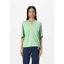 トムテイラー レディース Tシャツ トップス V NECK - Basic T-shirt - true green(4)