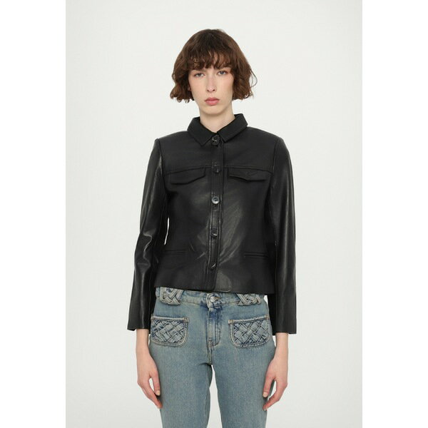 ザディグ エ ヴォルテール レディース ジャケット&ブルゾン アウター LIAM PERM - Leather jacket - noir