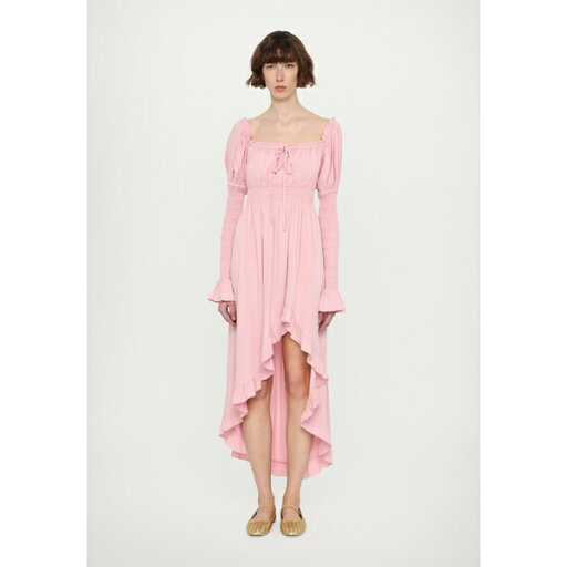 スリーパー レディース ワンピース トップス WILD SHIRRED DRESS - Jersey dress - pink スリーパー レディース ワンピース トップス WILD SHIRRED DRESS - Jersey dress - pink
