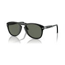 ペルソル メンズ サングラス・アイウェア アクセサリー Men's Polarized Sunglasses, PO0714 Black/Green