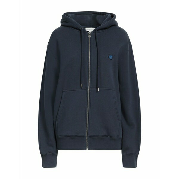 【送料無料】 メゾン キツネ レディース パーカー・スウェットシャツ アウター Sweatshirts Navy blue