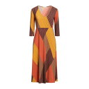 yz V fB[X s[X gbvX Midi dresses Brown