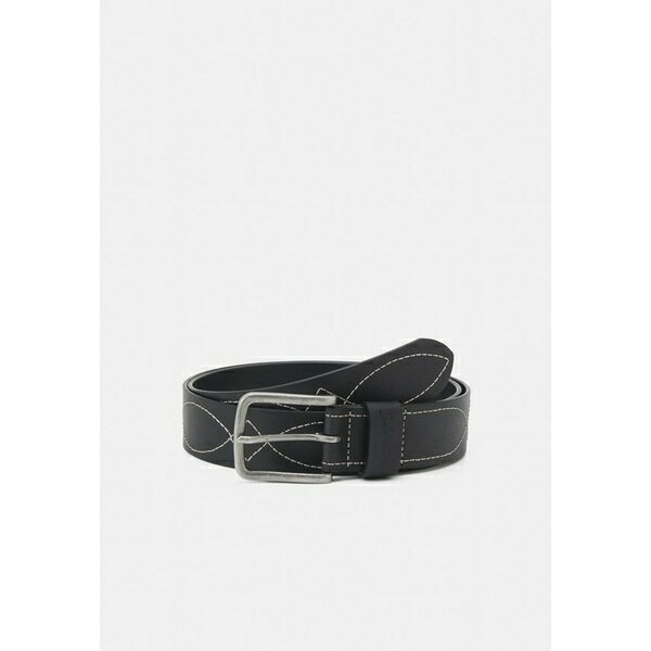 リーバイス ベルト（メンズ） リーバイス メンズ ベルト アクセサリー STITCHED BELT UNISEX - Belt - regular black