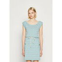 ラグウェア レディース ワンピース トップス TAGG ZIG ZAG - Jersey dress - aqua